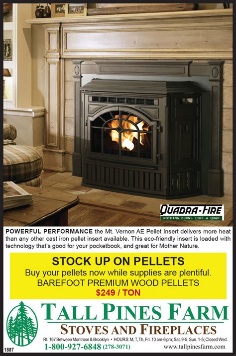 Specialties Tall Pines Farm - Stoves & Fireplaces offers the regions largest selection of gas, wood, pellet, and coal burning stoves, fireplace inserts, and fireplaces. . Tall pines farm stoves and fireplaces
